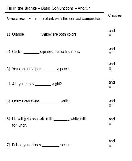 Conjunctions
