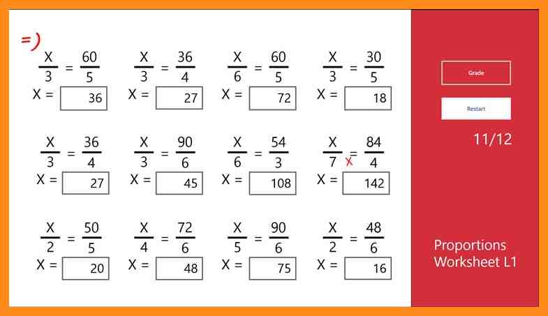 Cross Multiplication Worksheets Free