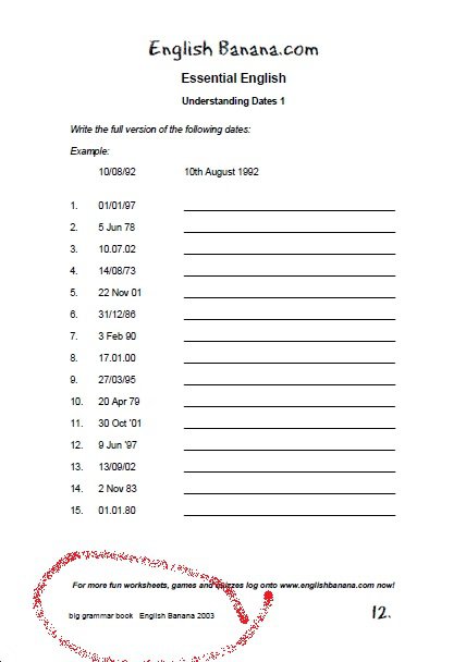 English For Beginners Worksheets Free Worksheets Library