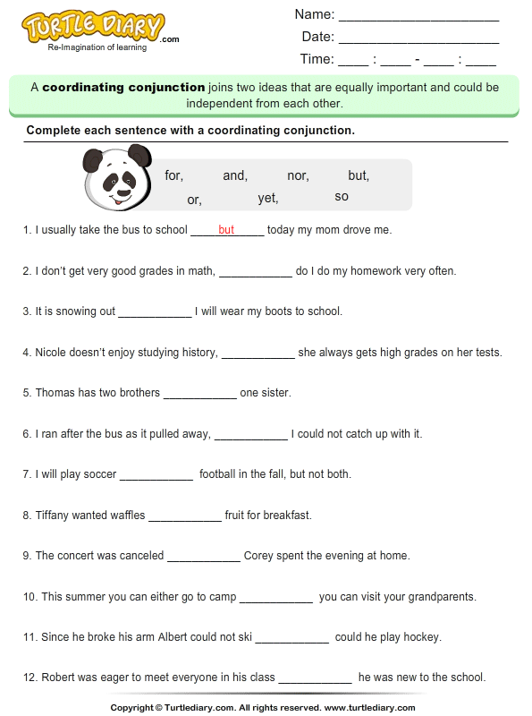 Conjunction Worksheets Grade 3 Conjunction Worksheets Grade 3