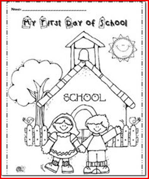 First Day Of School Worksheets 1st Grade
