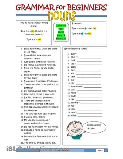 Free Esl Worksheets For Beginners Free Worksheets Library