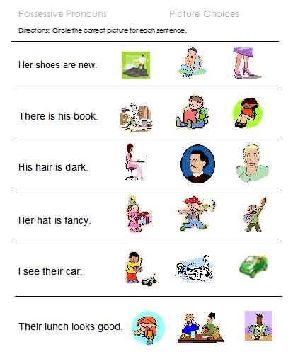 Possessive Nouns 1st Grade Worksheets