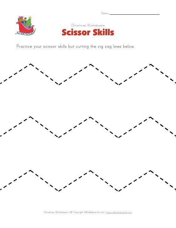 Free Worksheets Â» Preschool Cutting Printables