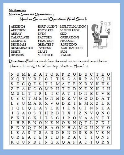 Fun Math Worksheets For High School Free Worksheets Library