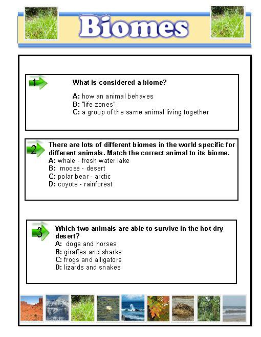 Biome Worksheets Pdf