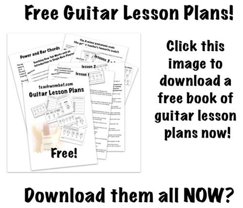 How To Teach Guitar  Lesson Plans Backing Tracks And Printable