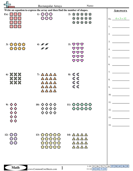 Multiplication Worksheets