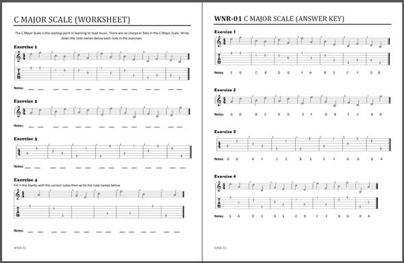 New Guitar Teaching Resource  Worksheets Now Available