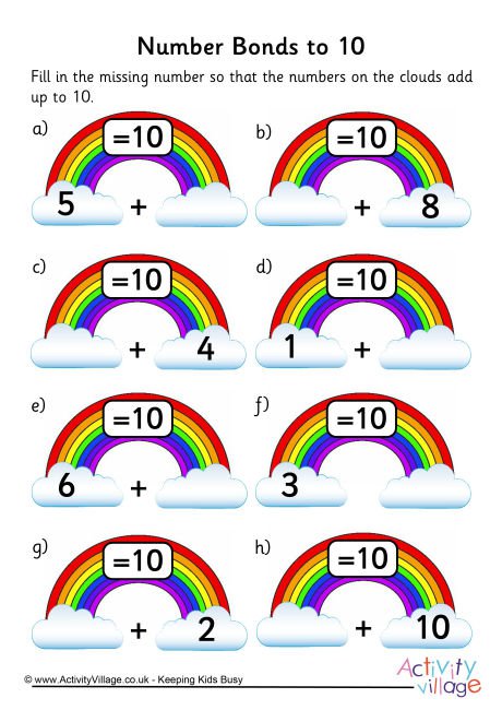Number Bond Printables