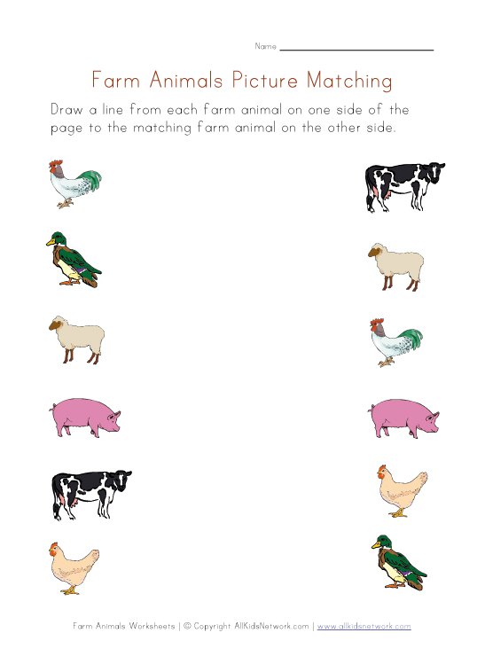 Number Names Worksheets Â» Animals Worksheets For Kindergarten