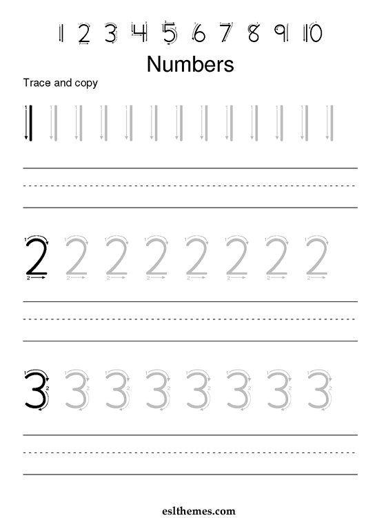 Number Writing Worksheet Free Worksheets Library