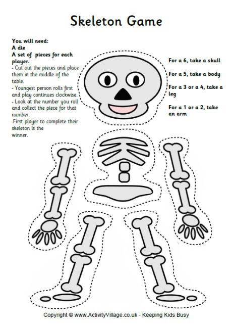 Skeleton Worksheet Printable Free Worksheets Library