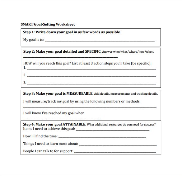 Smart Goal Setting Worksheet For Students Free Worksheets Library