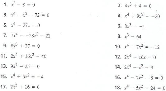 Solving Polynomial Equations Worksheet Free Worksheets Library