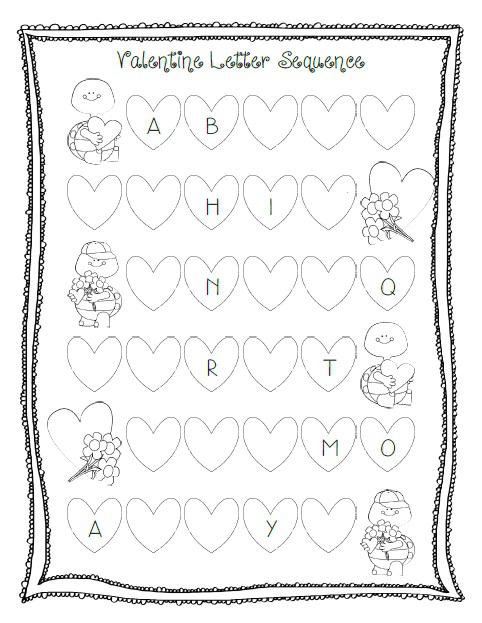Valentine's Day Letter Sequencing Activity & Printable