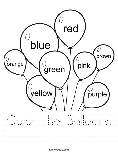 Worksheets For 3 To 4 Year Olds