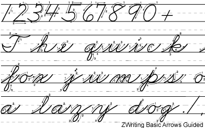 Zaner Bloser Font Set With 30 Manuscript And Cursive Writing