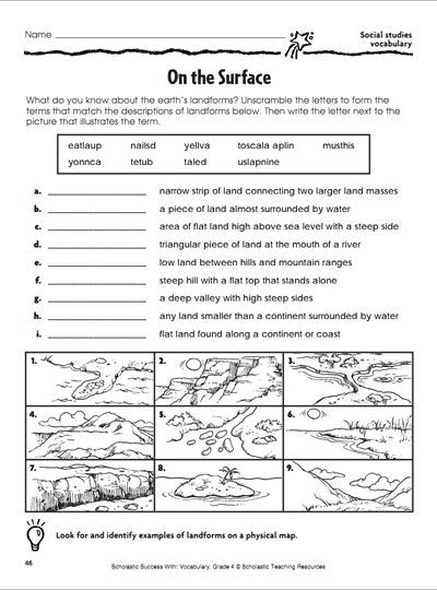 6th Grade Earth Science Worksheets