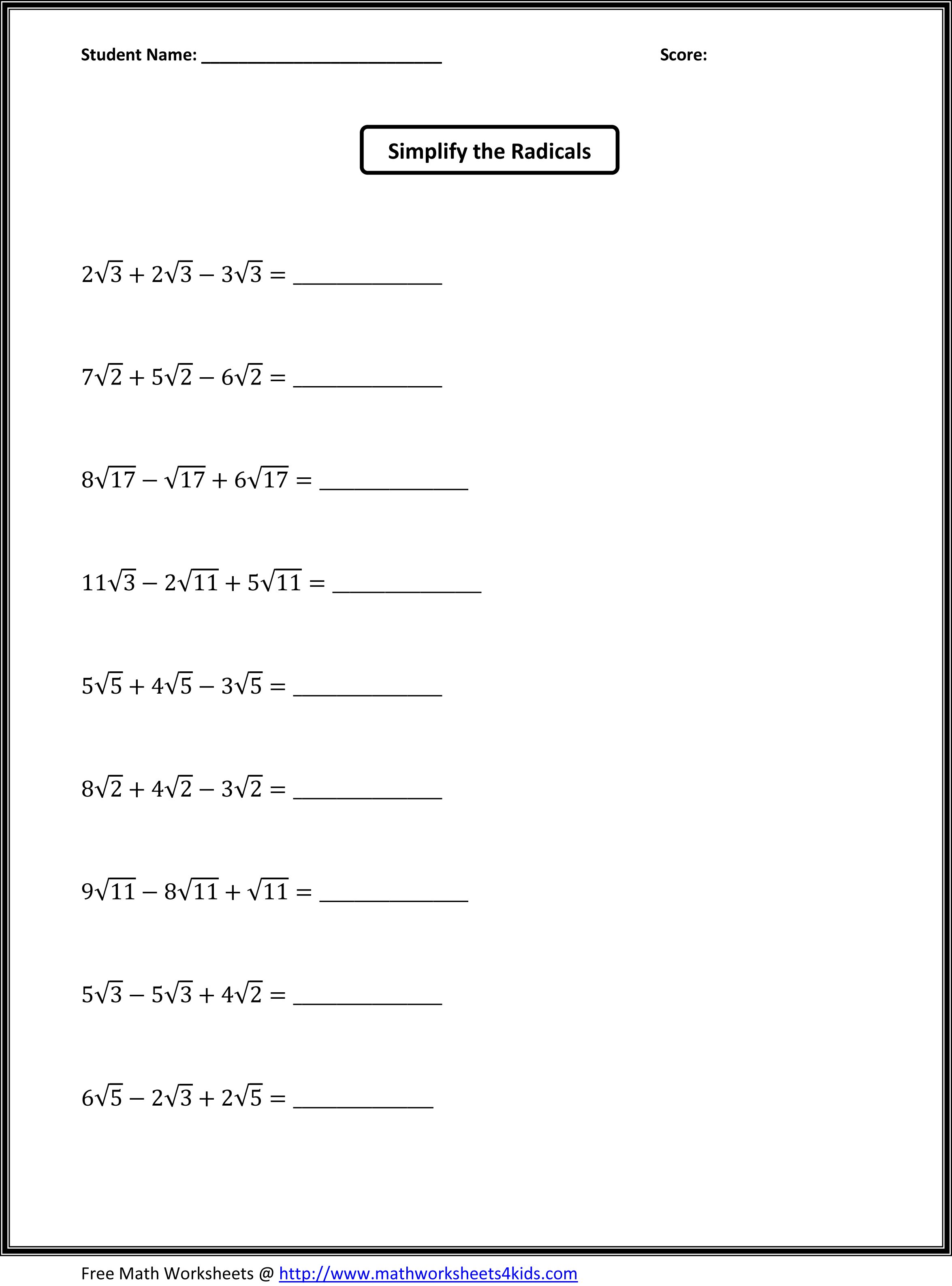 7th Grade Math Worksheet  Math Worksheets  Stevessundrybooksmags