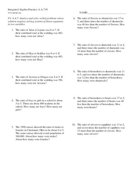 Algebra 2 Systems Of Equations Word Problems Worksheet Worksheets