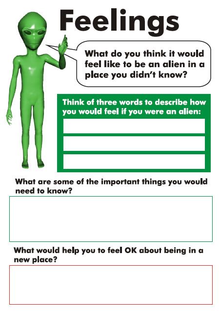 Alien Feelings  Here Are A Range Of Worksheets Developed By The