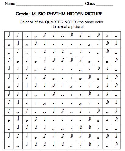 Another Pinner Said  Quarter Note Identification Coloring Picture