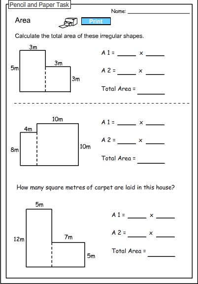 Area Of Irregular Polygons