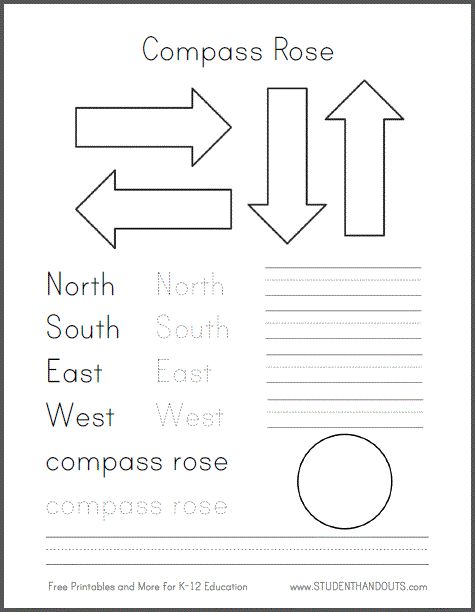 Best 25+ Compass Rose Activities Ideas On Free Worksheets Samples