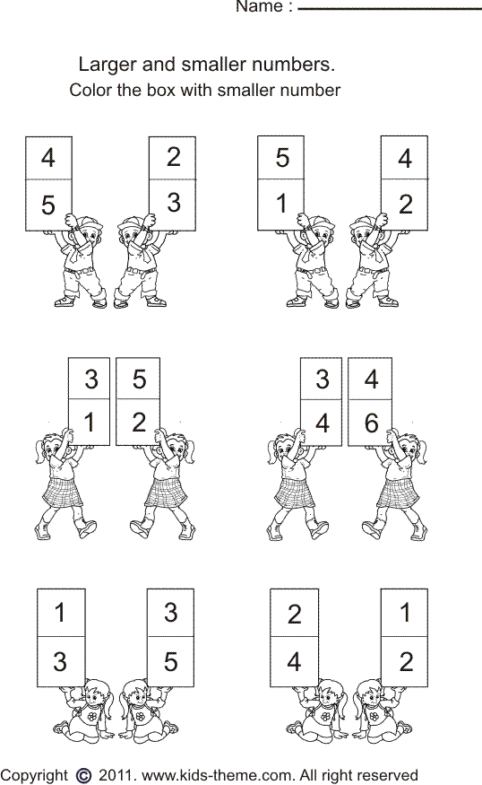 Bigger And Smaller Numbers Worksheet Worksheets For All Free Bigger And Smaller Numbers Worksheet Worksheets For All Free
