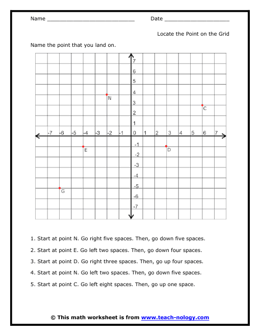 Coordinate Plane Worksheets 6th Grade Free Worksheets Library