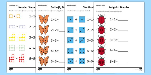 Doubles To 10 Worksheet   Activity Sheets