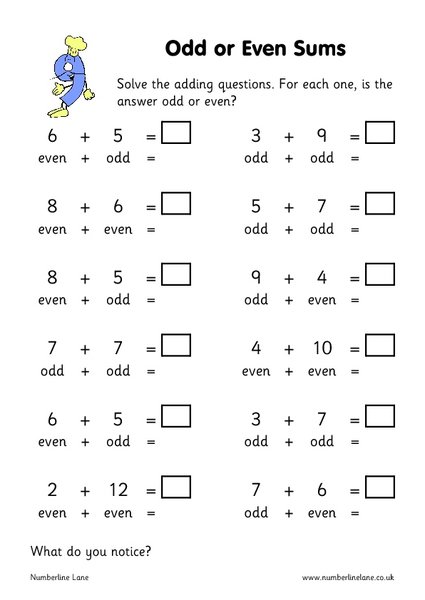 Even And Odd Worksheets For 2nd Grade Worksheets For All | Free