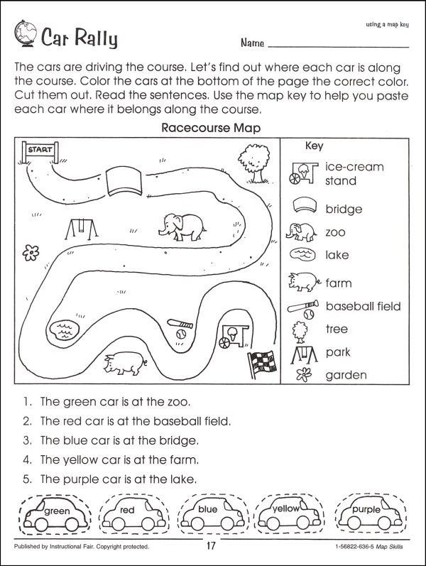 First Grade Map Skills Worksheets Worksheets For All | Free Worksheets ...
