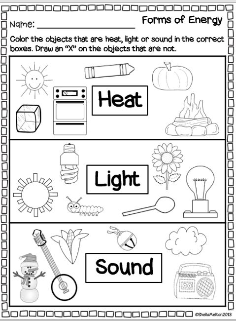Forms Of Energy (heat, Light, Sound)