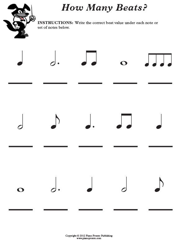 Free Music Worksheets For Elementary Students Worksheets For All