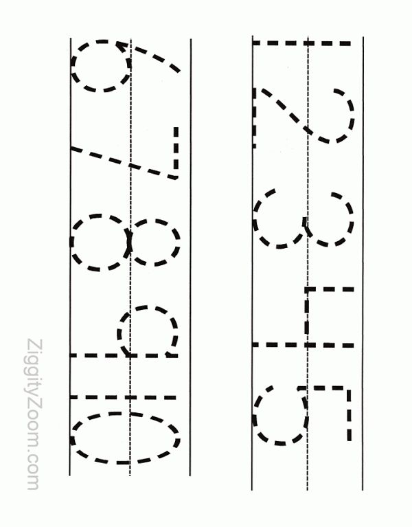 Free Printable Pages For Kindergarten Printable Numbers Tracing