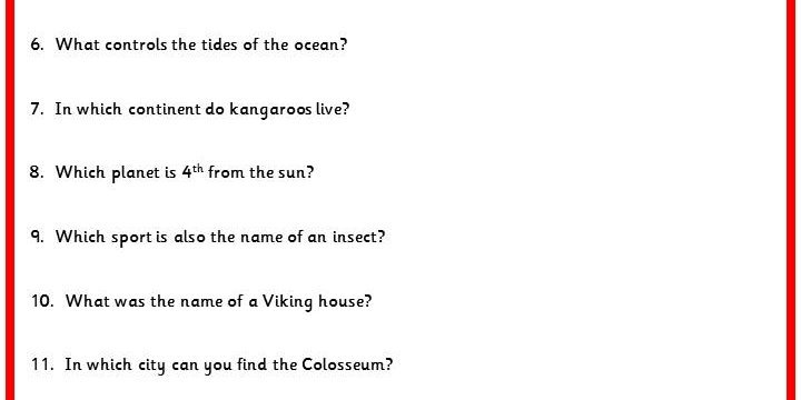 General Knowledge Quiz