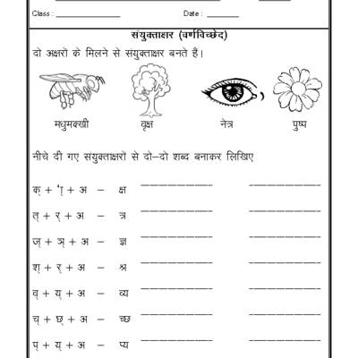 Hindi Worksheet