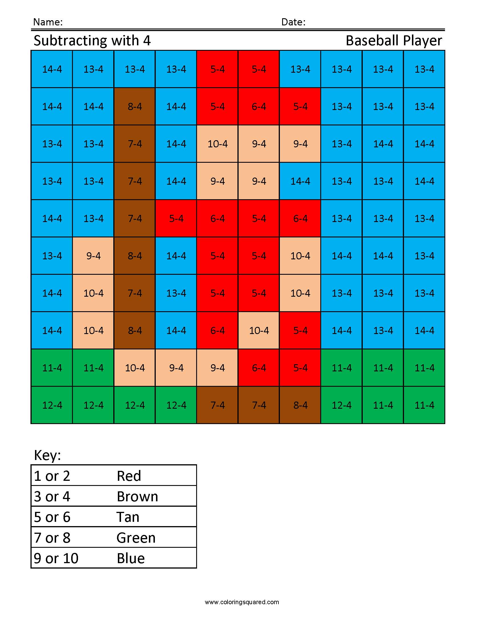 Js4 Baseball Player Free Printable Worksheets For Children Chil
