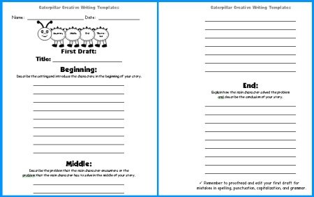 Large Caterpillar Writing Templates  Caterpillar Shaped Creative