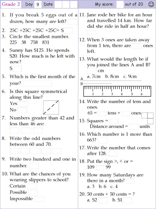 Math Worksheets For Grade 9 Worksheets For All