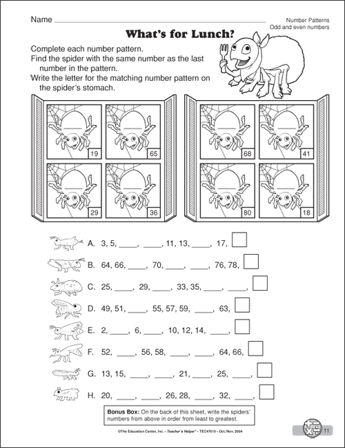 Pattern Worksheets For Second Grade Worksheets For All | Free