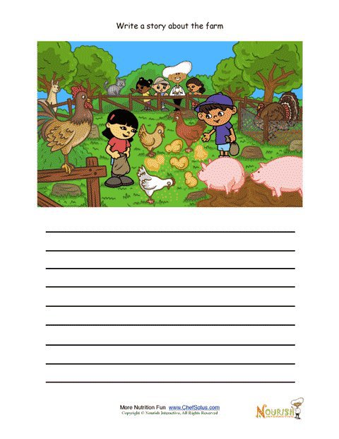Picture Composition Worksheets For Kindergarten