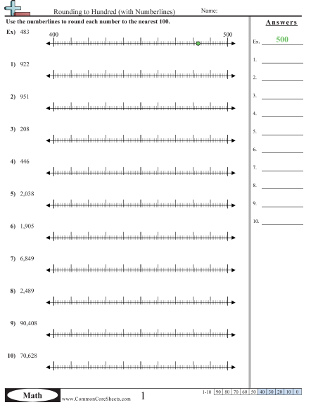 Rounding Worksheets