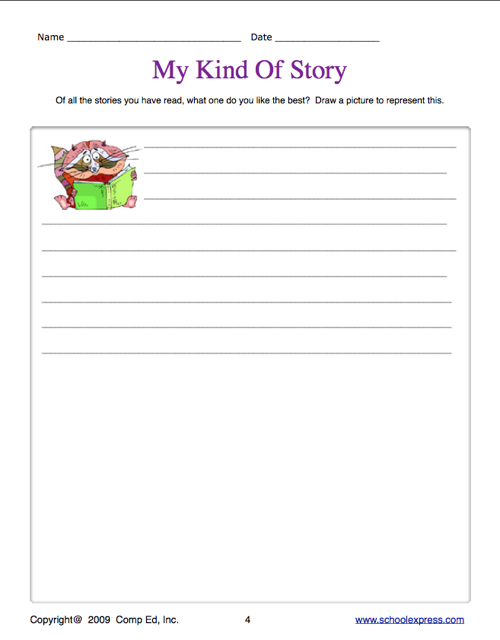 School Express Story Worksheet