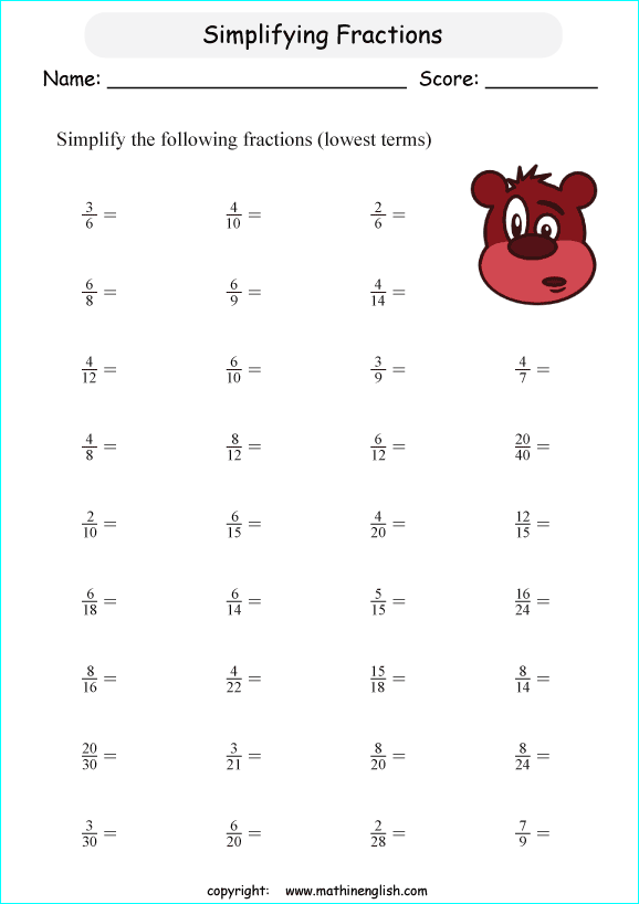 Xl worksheets. Simplify fractions Worksheets. Fractions exercises. Fractions Worksheets reducing. Simplifying Worksheet equation fraction.