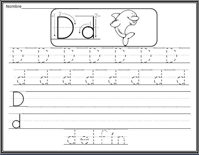 Spanish Alphabet Handwriting Practice Pages