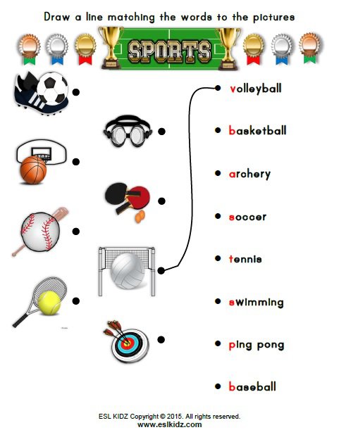 Match topic. Sport задания по английскому. Виды спорта на английском языке задания. Задания по английскому по теме спорт. Спорт Worksheet for Kids.