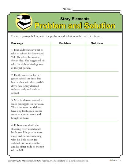 4th grade problem solving activities